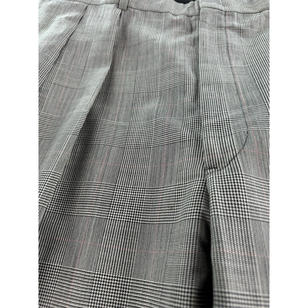 Vintage Brooks Brothers Suit 40 L Black White Wool Glen Plaid Luxury USA 40x30 - Picture 16 of 16